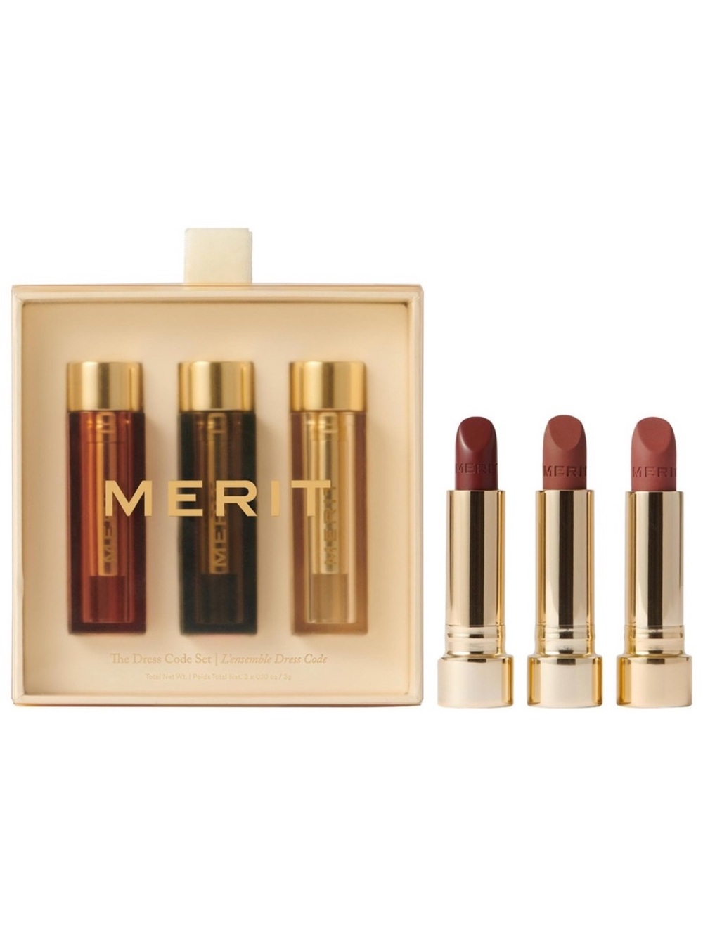 Merit Lipstick The Dress Code Lipstick Set